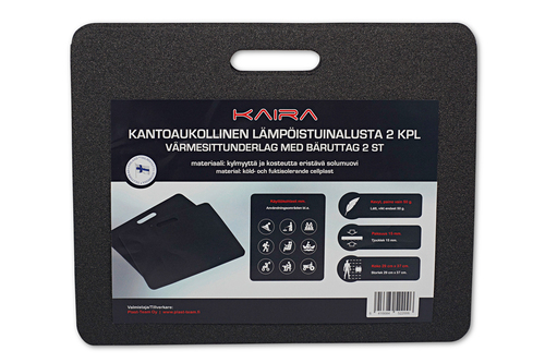 Kaira kantoaukollinen lämpöistuinalusta 2 kpl Kaira kantoaukollinen lämpöistuinalusta 2 kpl
